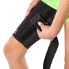 Cinch strap for thigh compression sleeve
