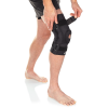 hinged knee brace with patella pad